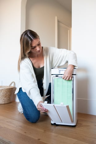 Install a home air purifier