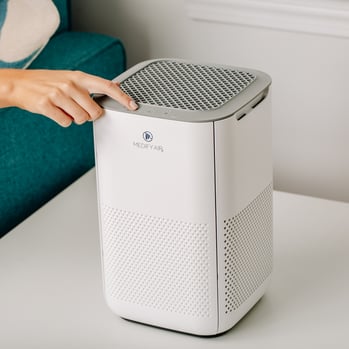 Turning on air purifier